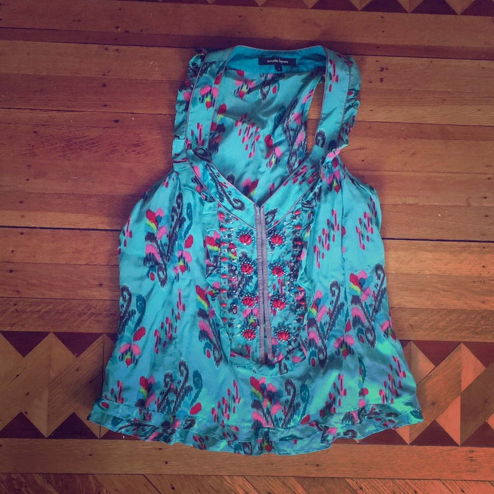 Nanette Lenore silk tank size 10
